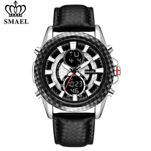 SMAEL Men Watch LED Digital Clock Waterproof Sport Quartz Wristwatch for Man Multifunction Military Watches Relogio Masculino