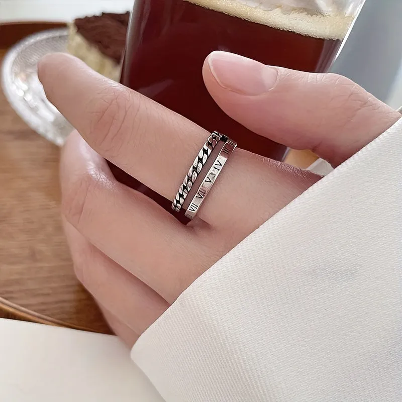 Smile Face Letter Rings For Men Finger Accessories