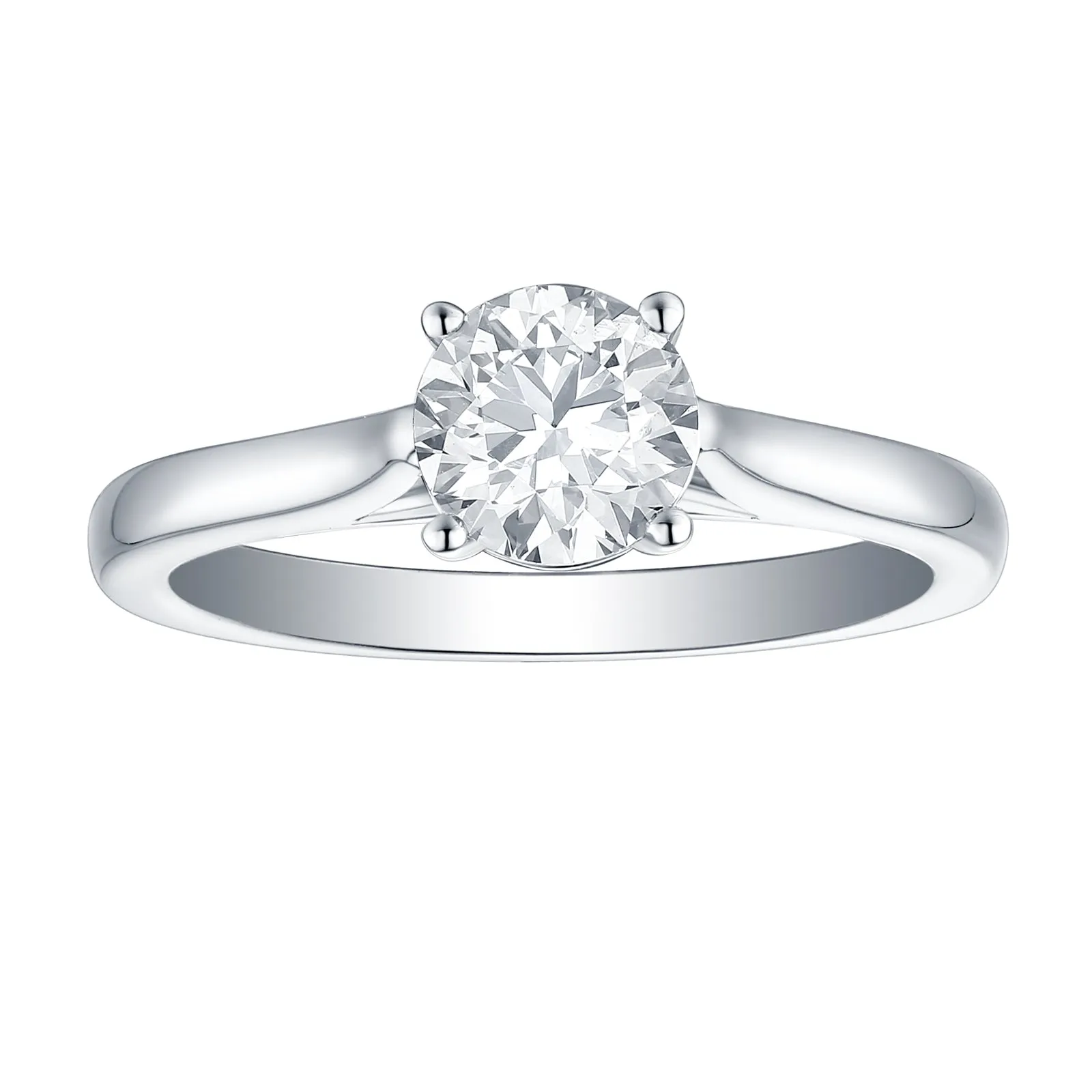 Smiling Rocks Lab Grown Diamond Solitaire Engagement Ring (0.75 ctw) - SRR-00621WHT