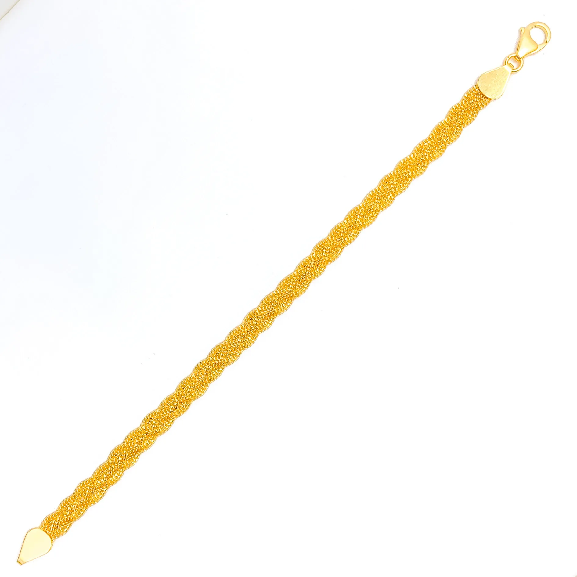 Smooth Jazzy 22K Gold Bracelet