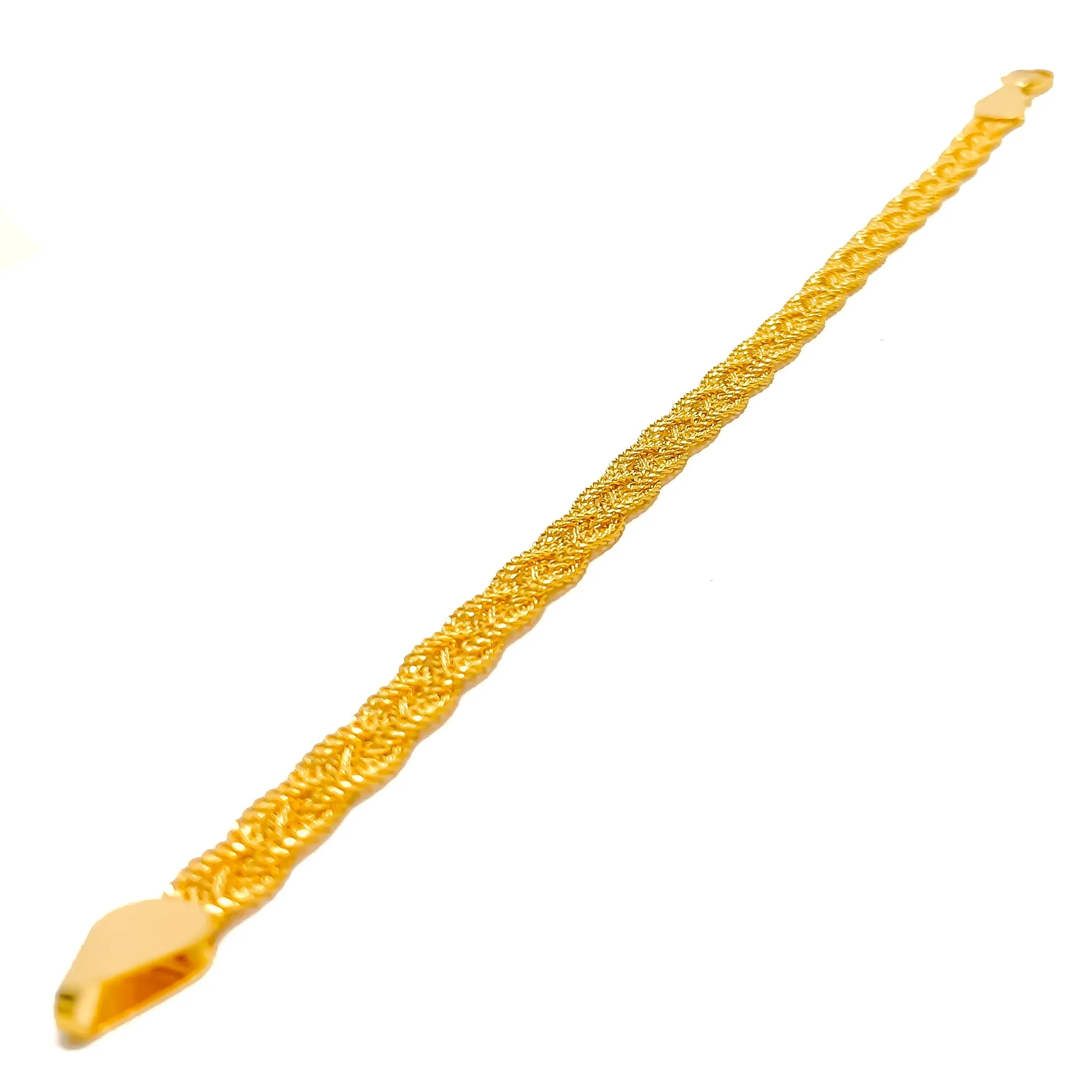 Smooth Jazzy 22K Gold Bracelet