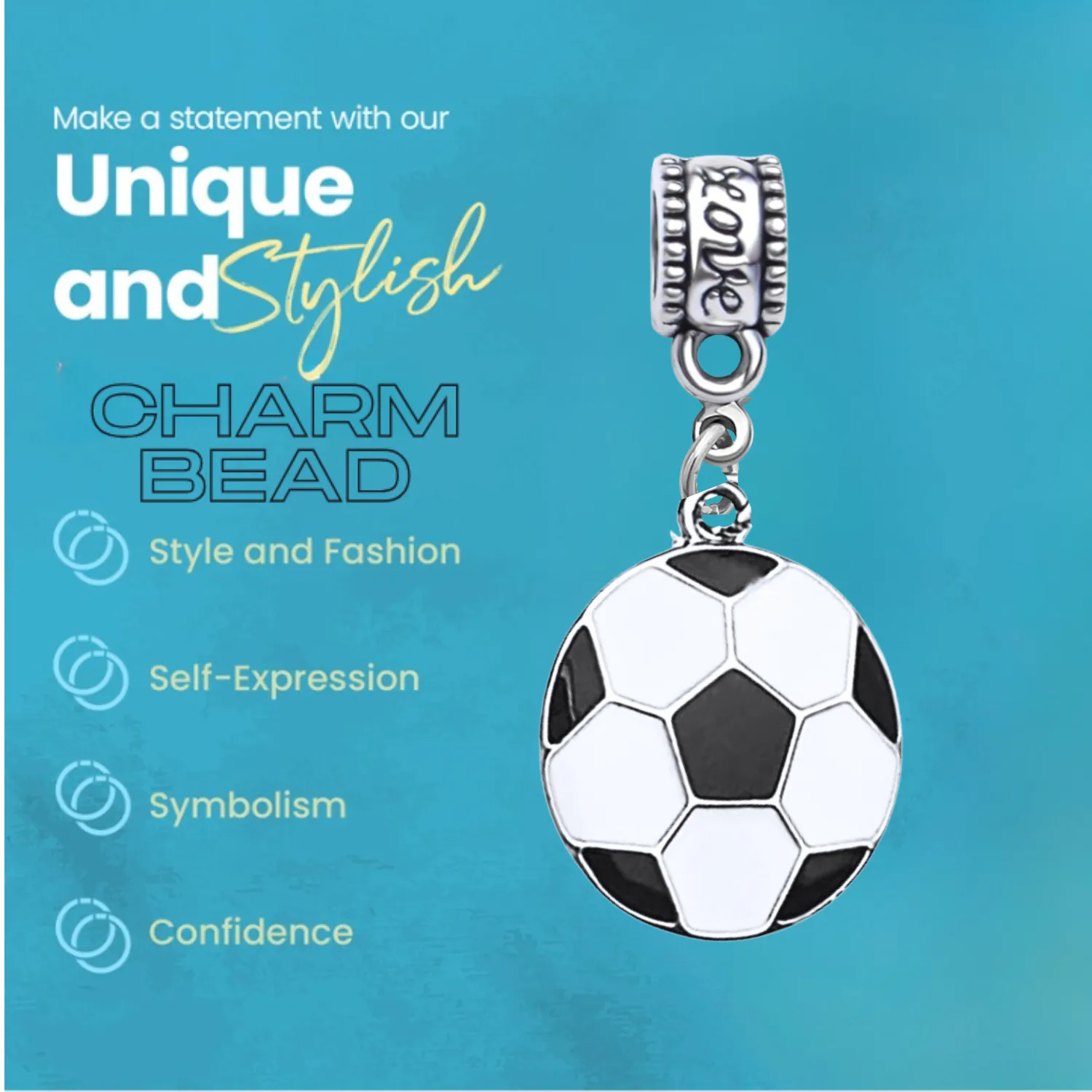 Soccer Charm Bead - Pick Style