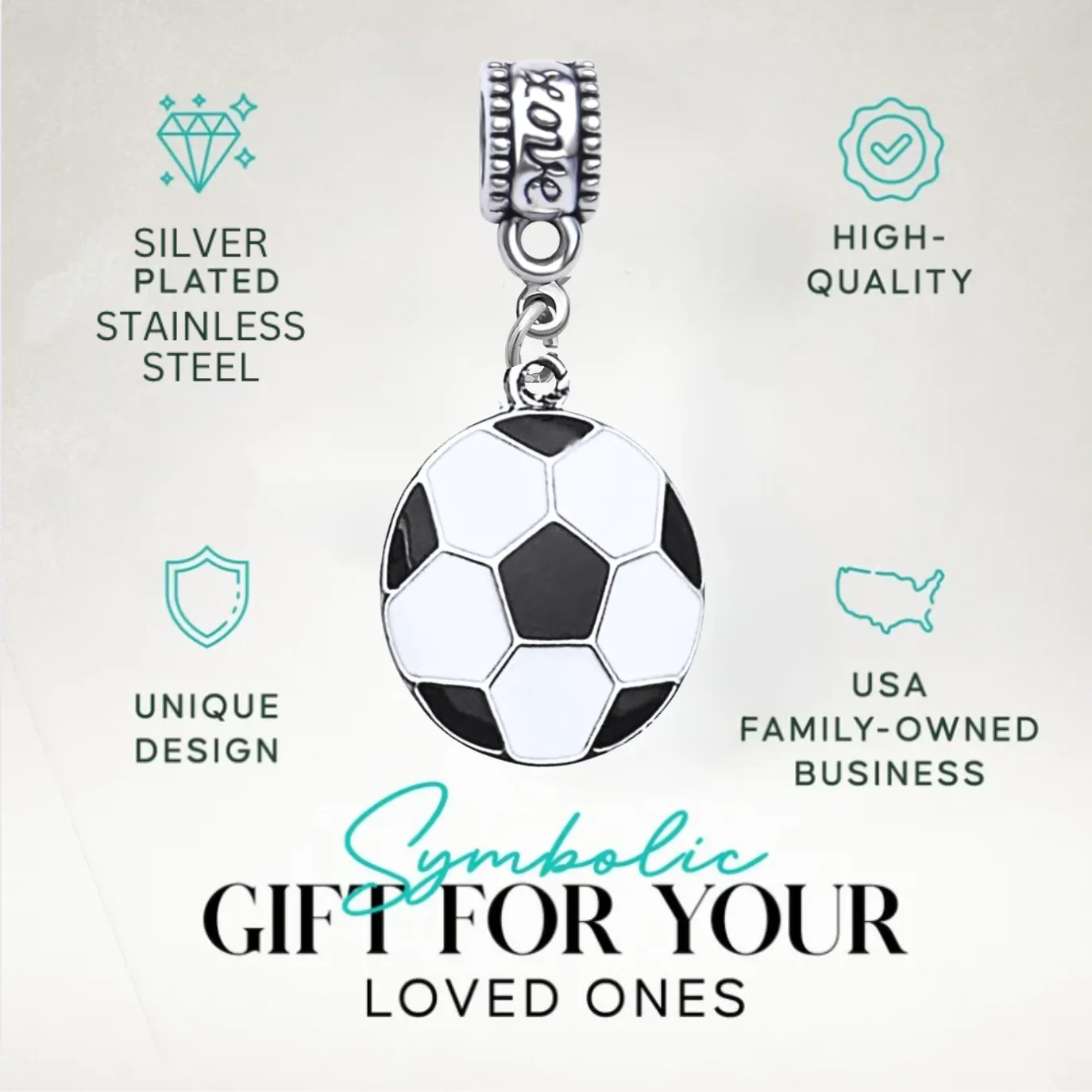 Soccer Charm Bead - Pick Style