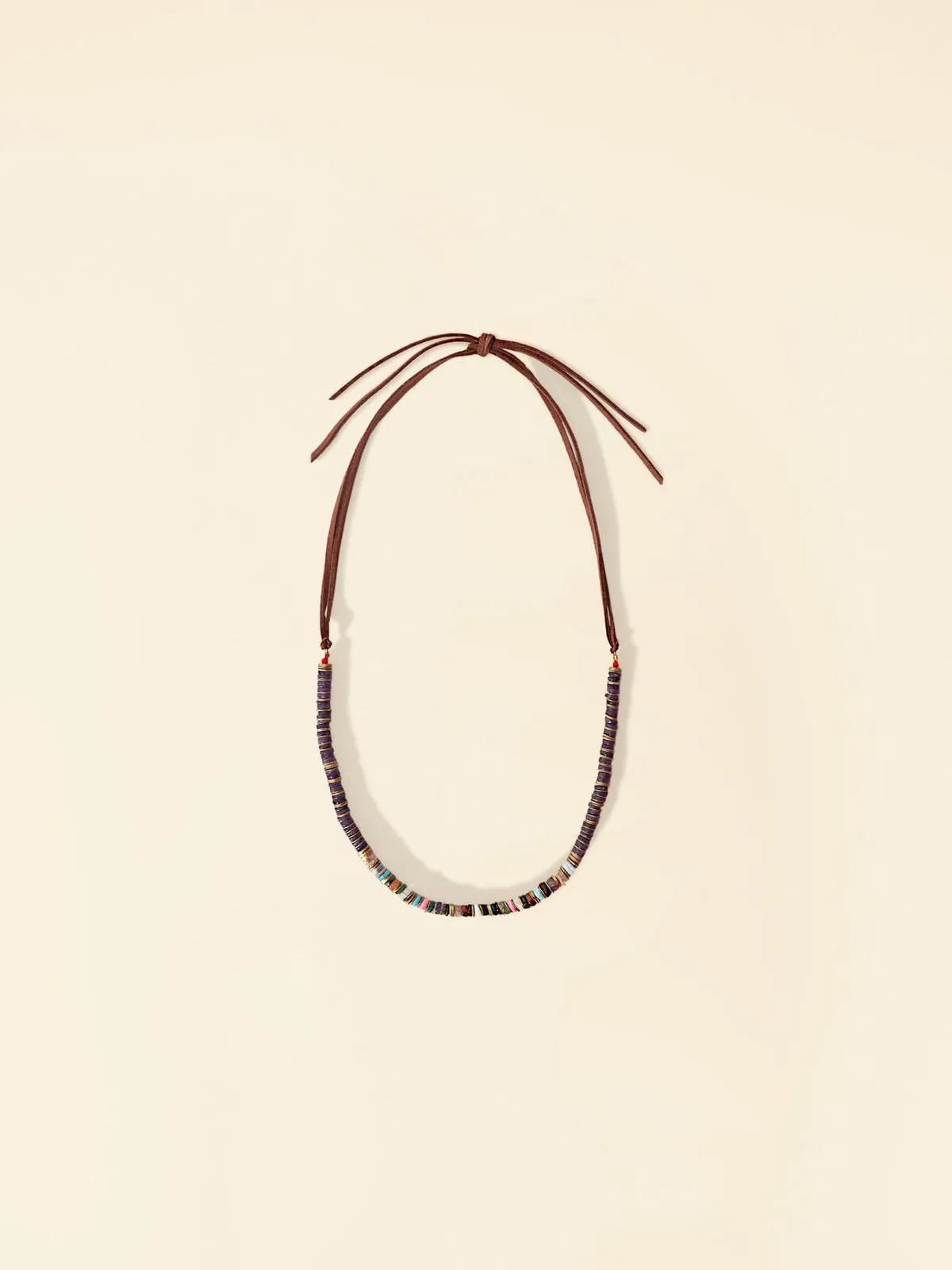 Solange Stone Necklace - Indigo Brown