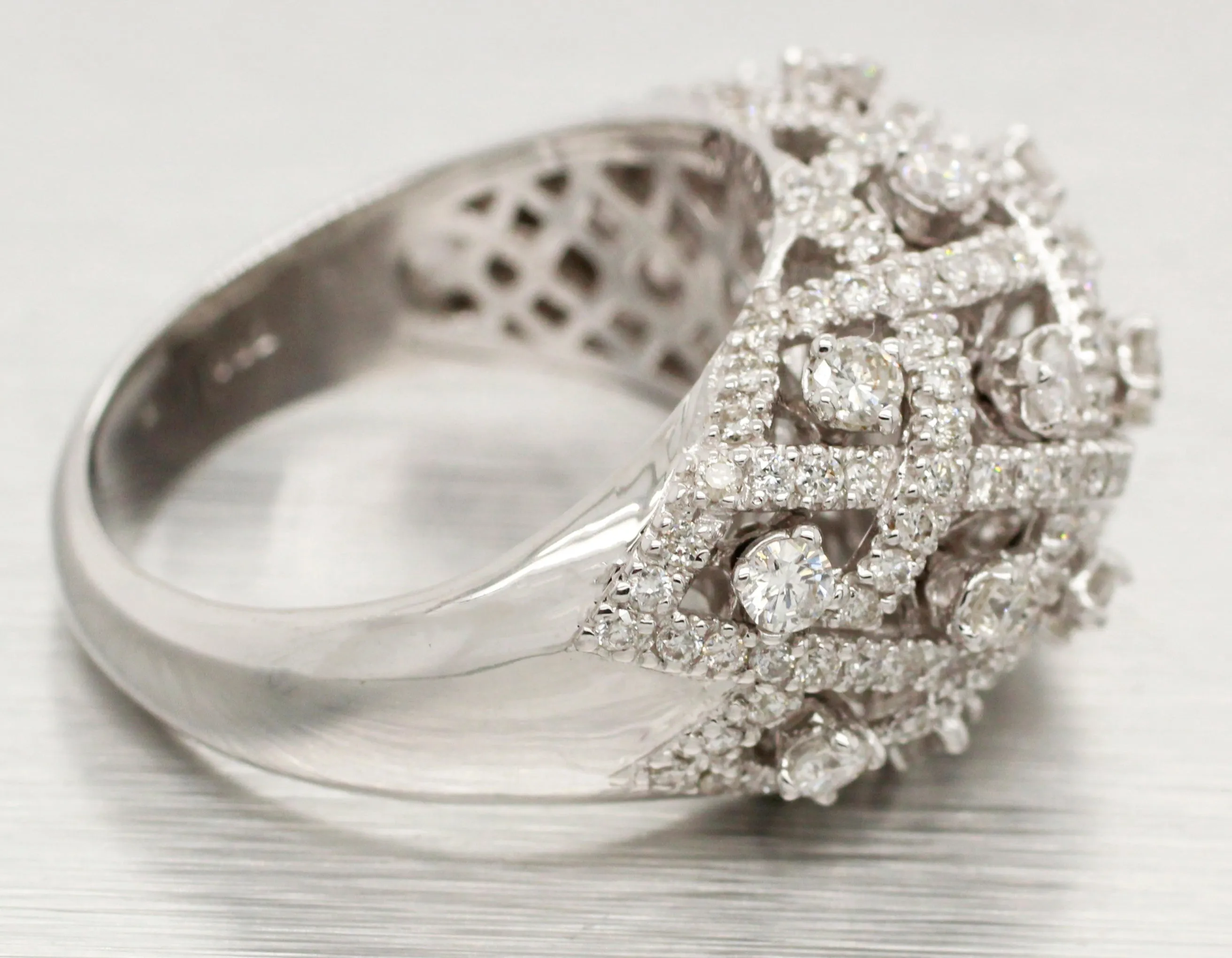 Sonia Bitton 0.50ctw Diamond Criss Cross Ring - 14k White Gold & Dynamic Setting