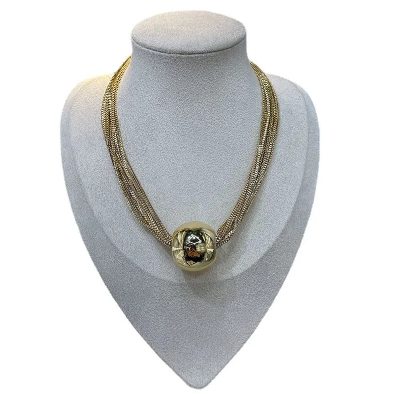 Stacking necklaces, geometric orb necklaces, European and American
