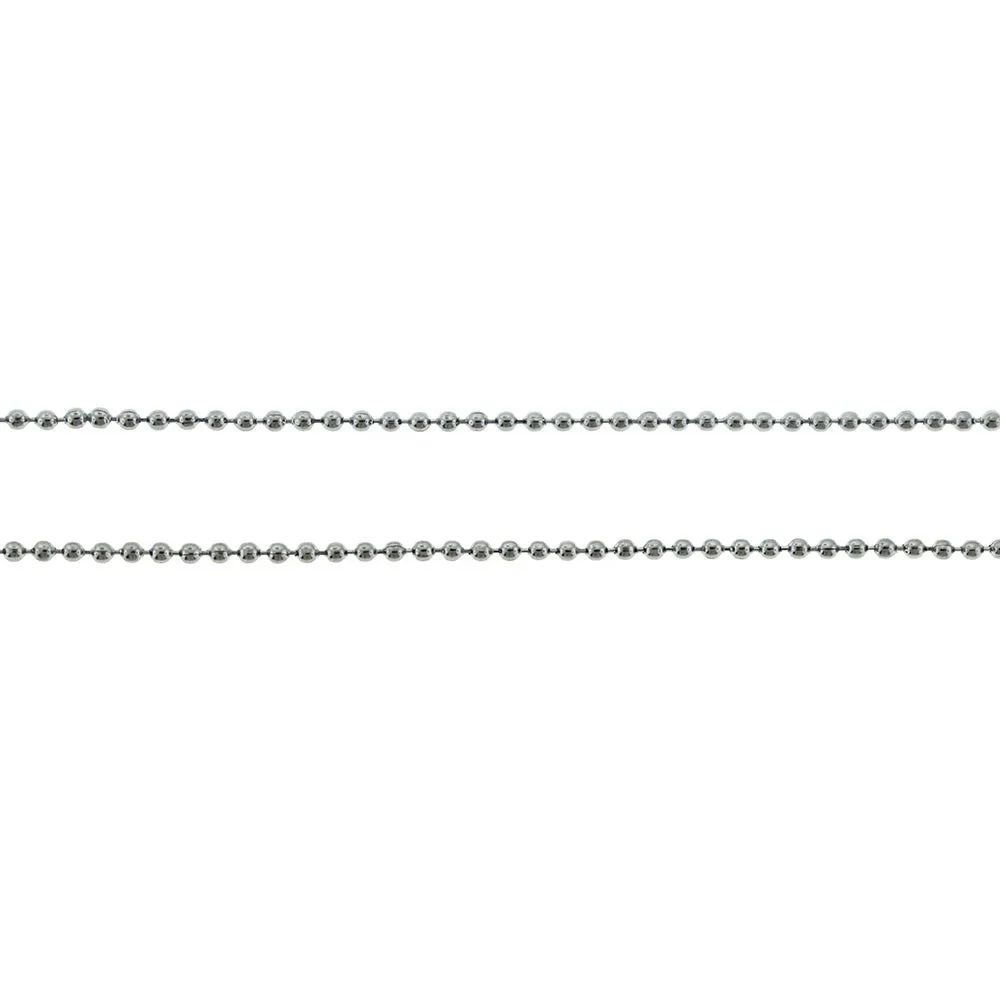 Stainless Steel Ball Chain Necklaces 31.5" - 1.6mm - 10 Necklaces - FD995