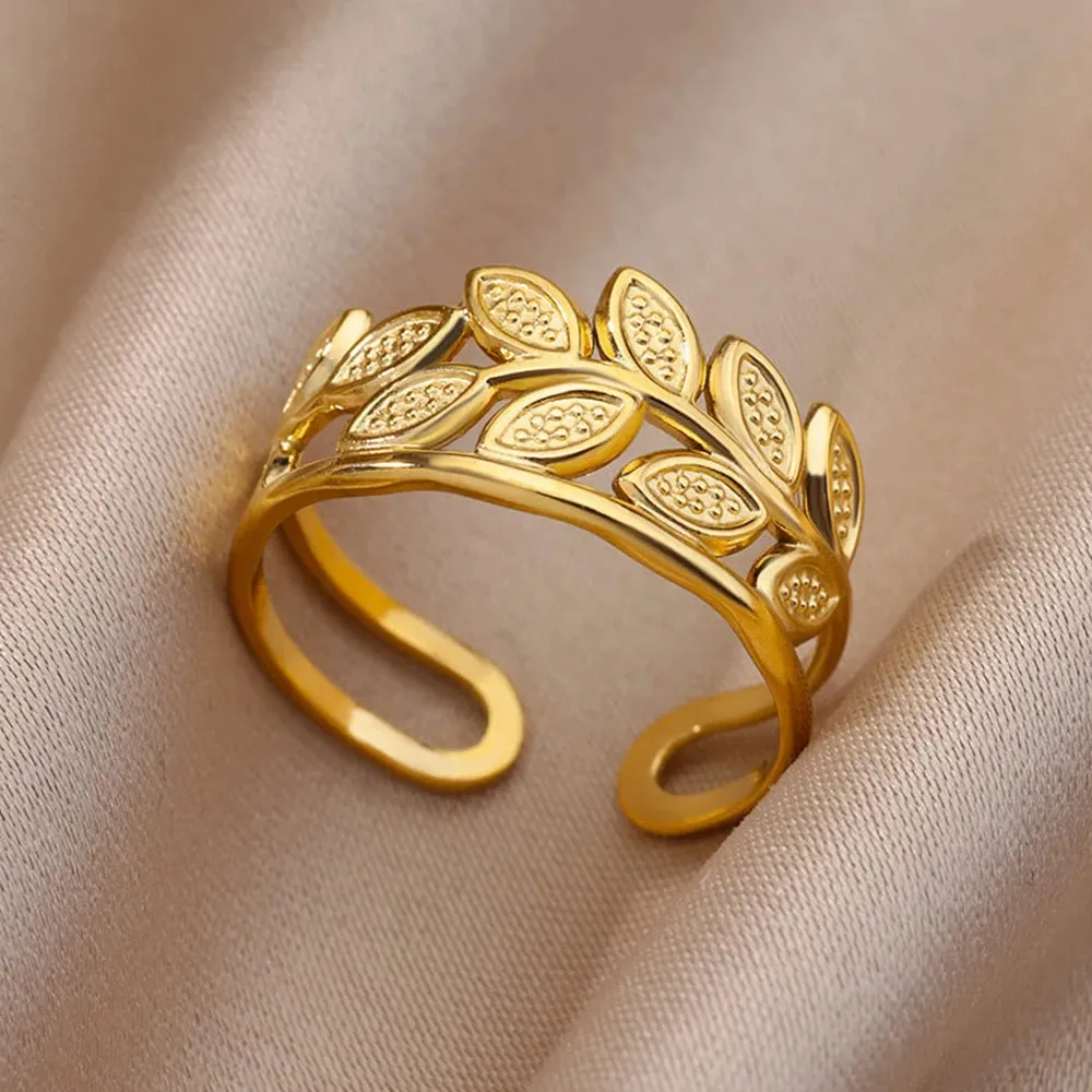 Stainless Steel Rings For Women Men Gold Color Engagement Wedding Party Ring Female Male Finger Jewelry Birthday Gift