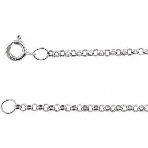 Sterling Silver 1.5 mm Solid Rolo 30" Chain
