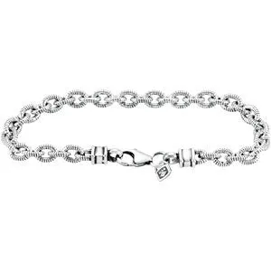 Sterling Silver 5.9mm Twisted Cable Link Bracelet