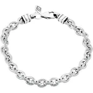 Sterling Silver 5.9mm Twisted Cable Link Bracelet