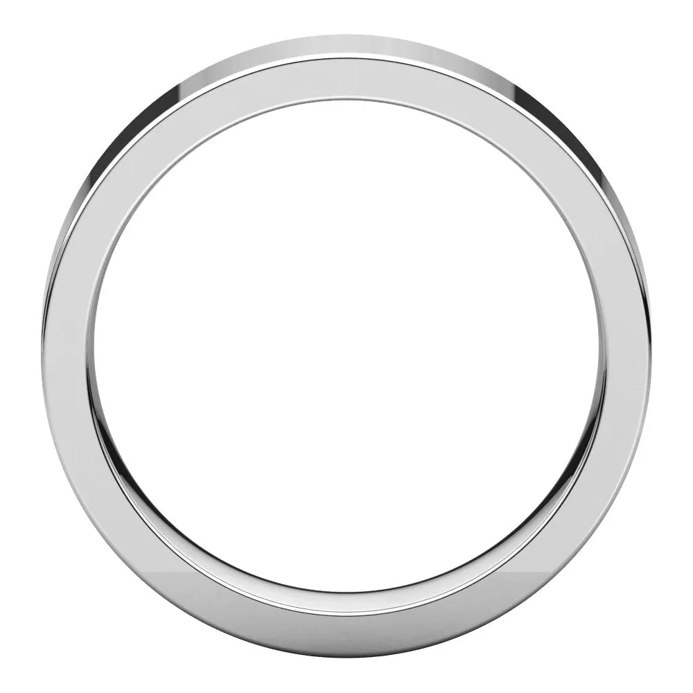 Sterling Silver 5mm Flat Comfort Fit Band, Size 11