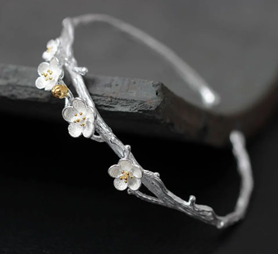 Sterling Silver Bracelet Manuka Branch