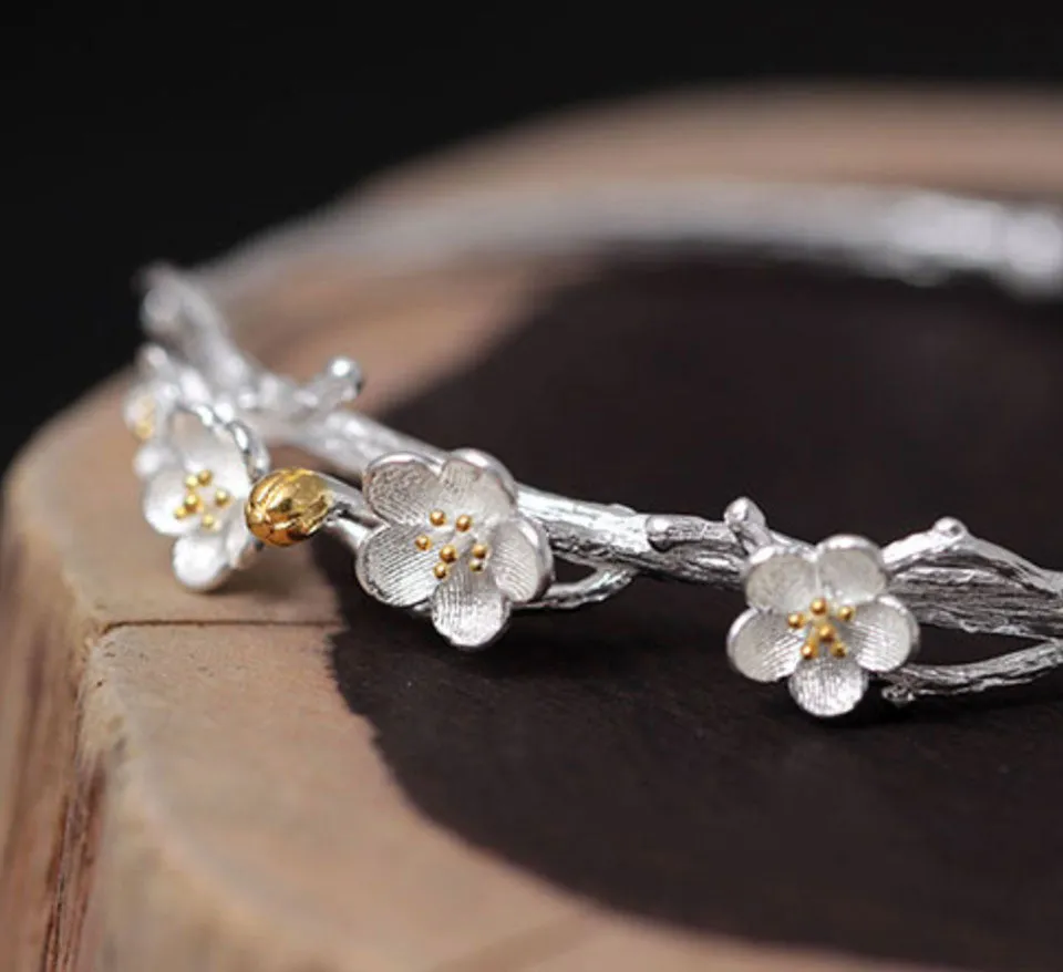 Sterling Silver Bracelet Manuka Branch