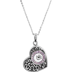 Sterling Silver Handprints Ash Holder Necklace