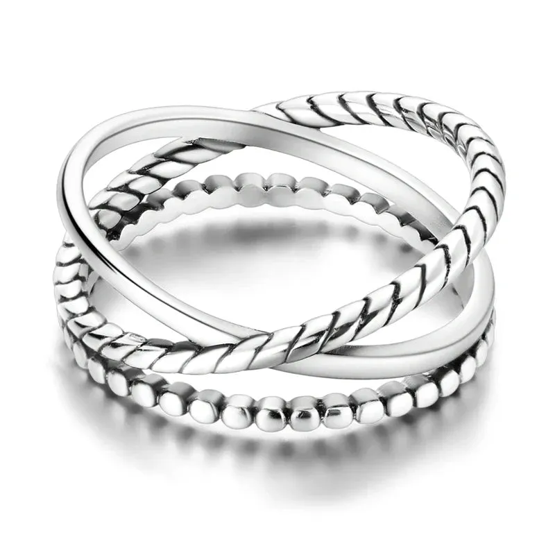 Sterling Silver Rings For Women High Quality Zircon Sets Eternal Love Star Moon Princess Finger Rings Jewelry Gifts
