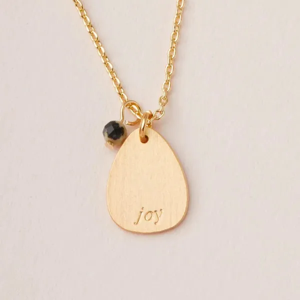 Stone Intention Charm Necklace