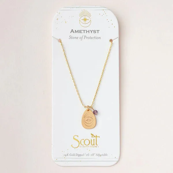 Stone Intention Charm Necklace