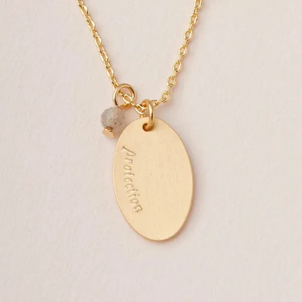 Stone Intention Charm Necklace