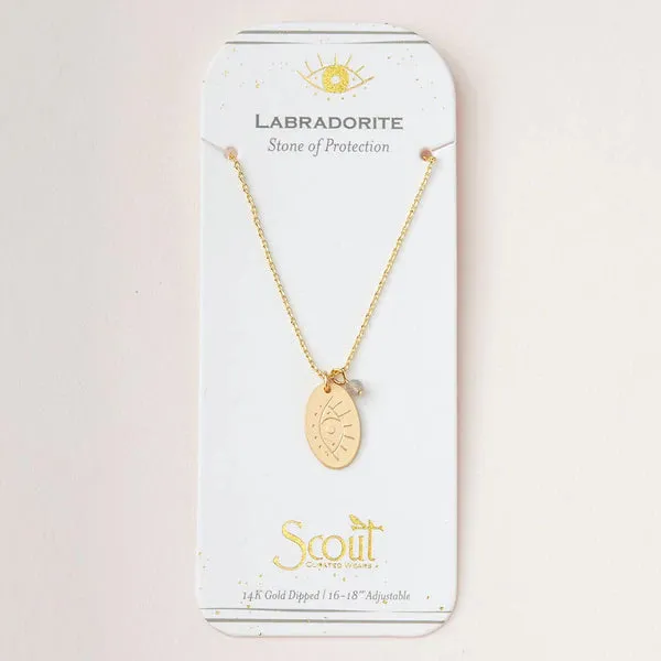 Stone Intention Charm Necklace