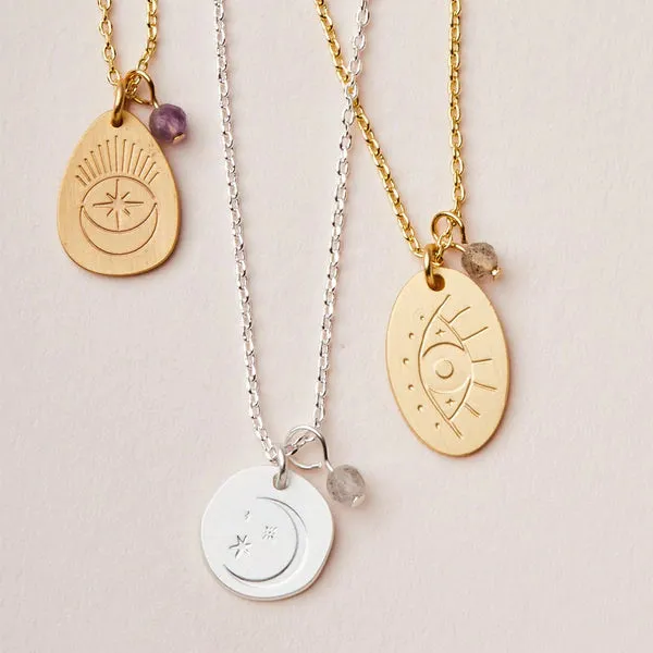 Stone Intention Charm Necklace