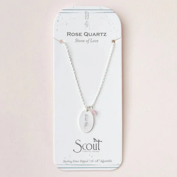 Stone Intention Charm Necklace