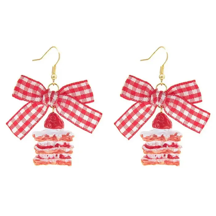 Strawberry Cake Earrings for Sweet Accessory Lovers