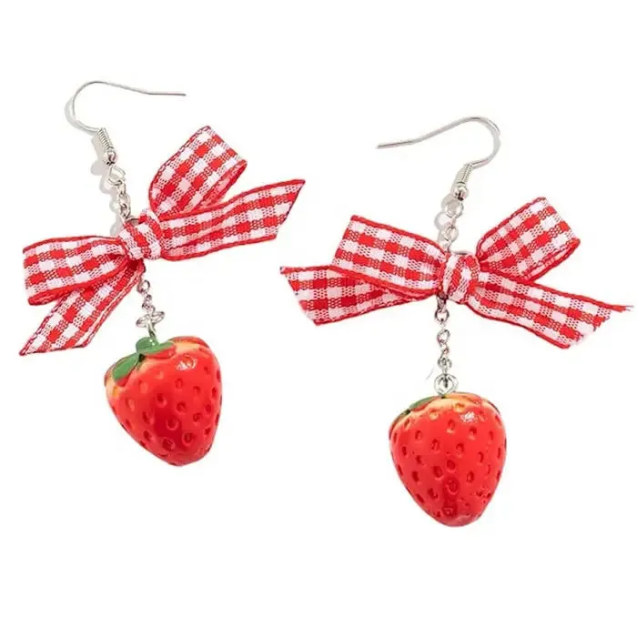 Strawberry Cake Earrings for Sweet Accessory Lovers