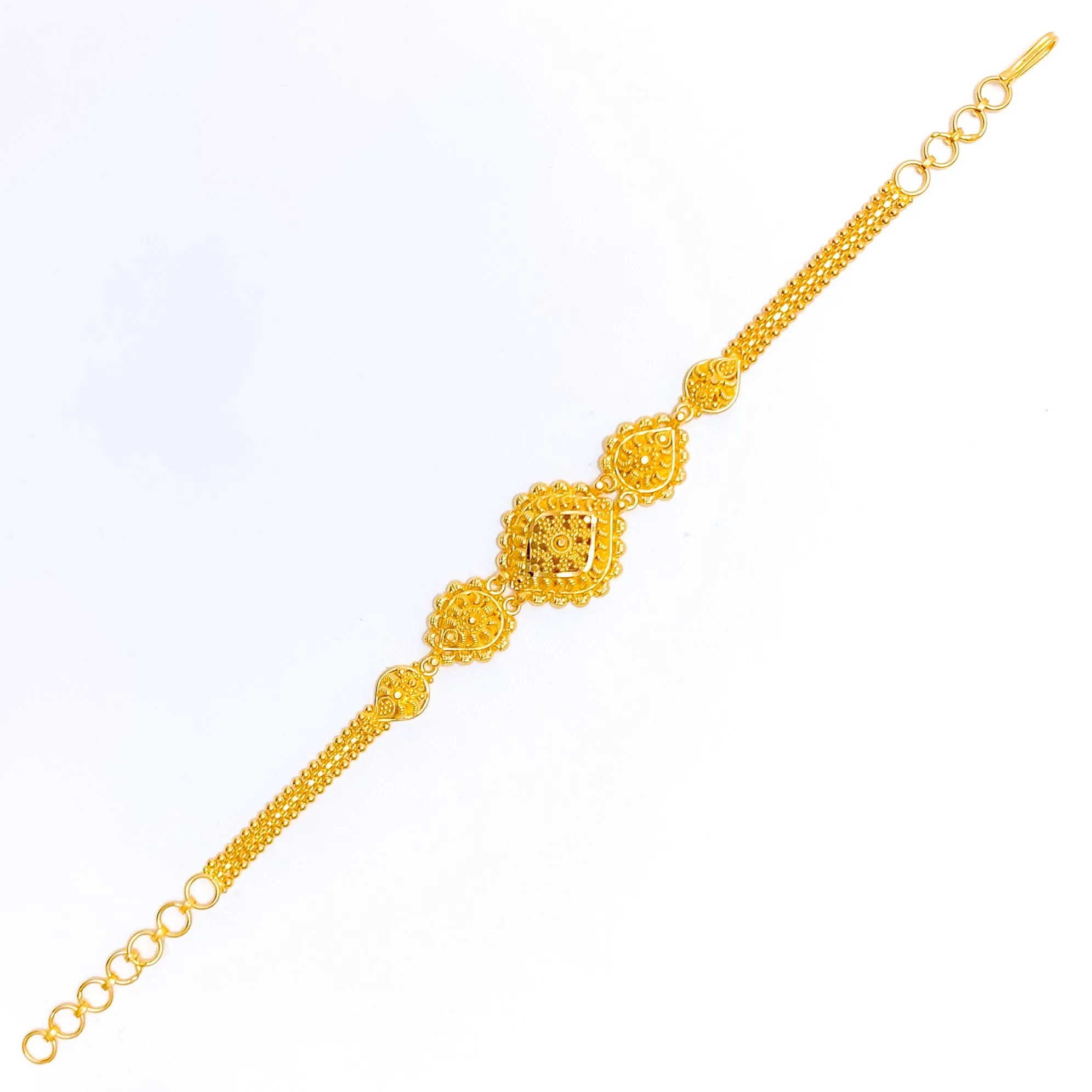 Stylish Grandiose 22k Gold Bracelet