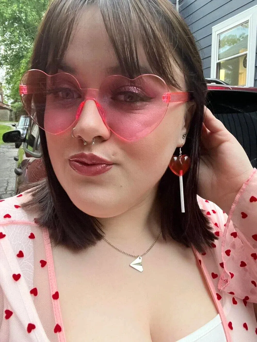 Sugar Rush Lollipop Heart Earrings