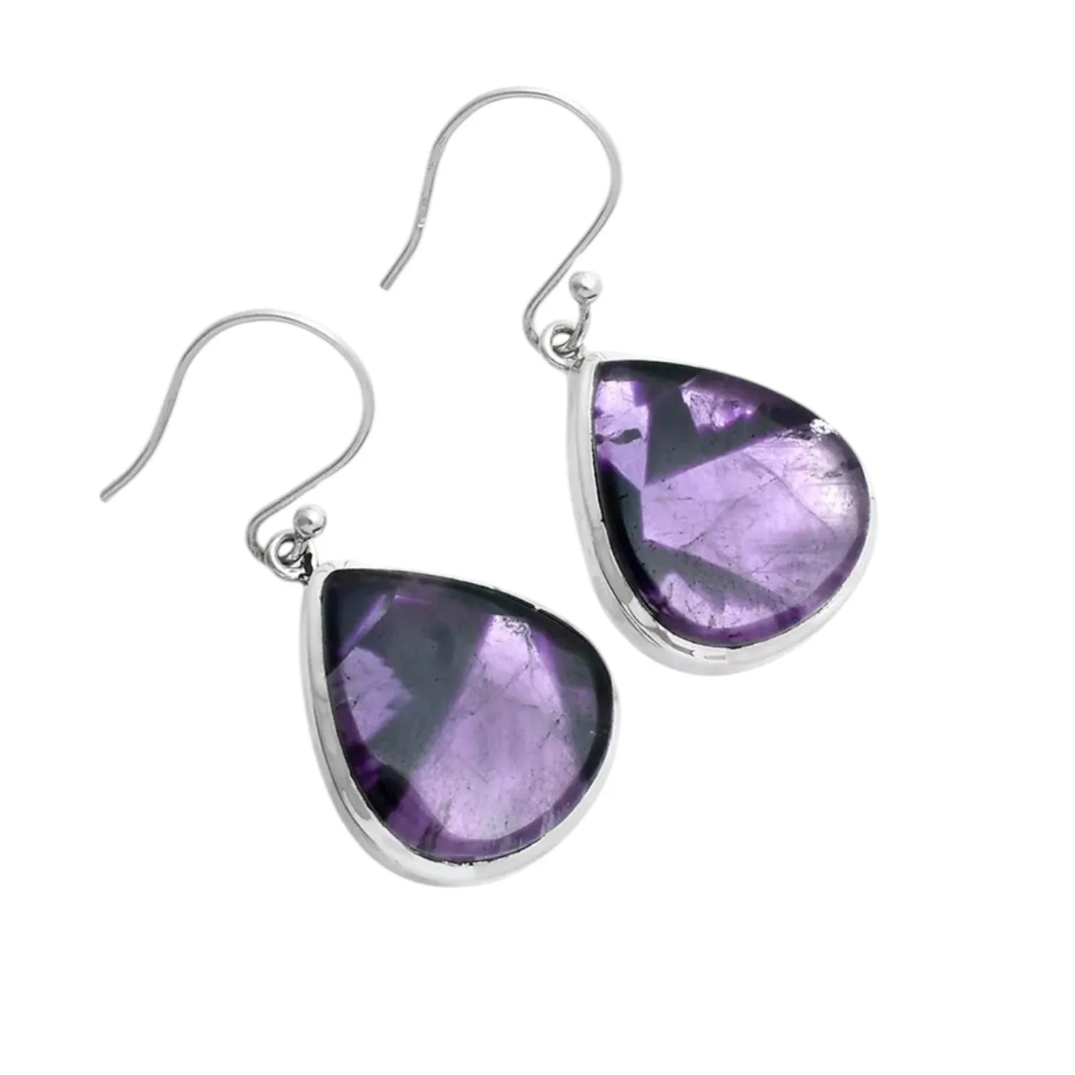 Super 23 Amethyst Auralite 23 Solid 925 Sterling Silver Earrings
