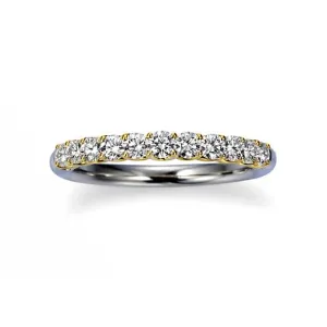 SUWA Platinum and 18K Yellow Gold Prong Set Diamond Ring