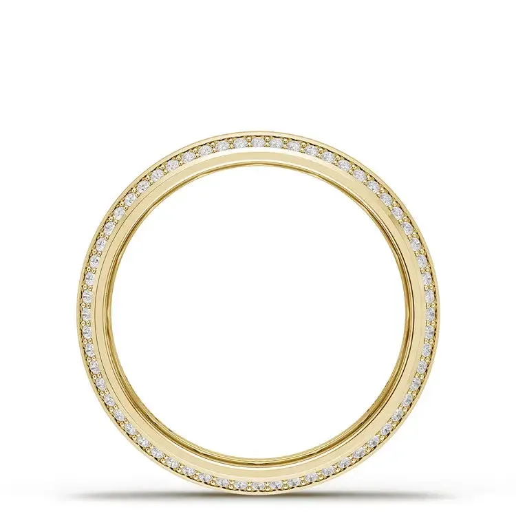 Tacori Bevel Edge 5mm Diamond Wedding Band in Satin Finish 1545YDSSM