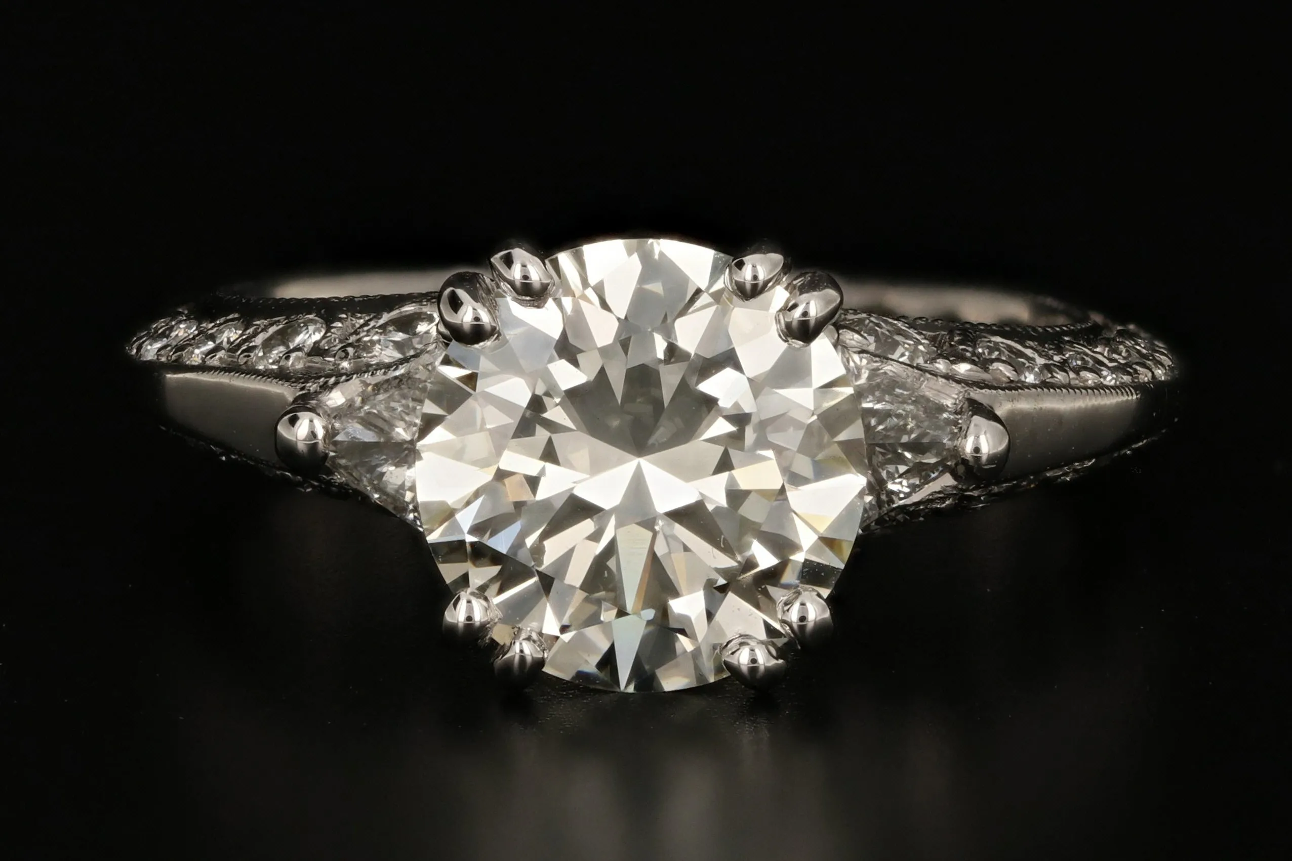 Tacori Platinum 2.3 Carat Diamond Ring GIA Certified