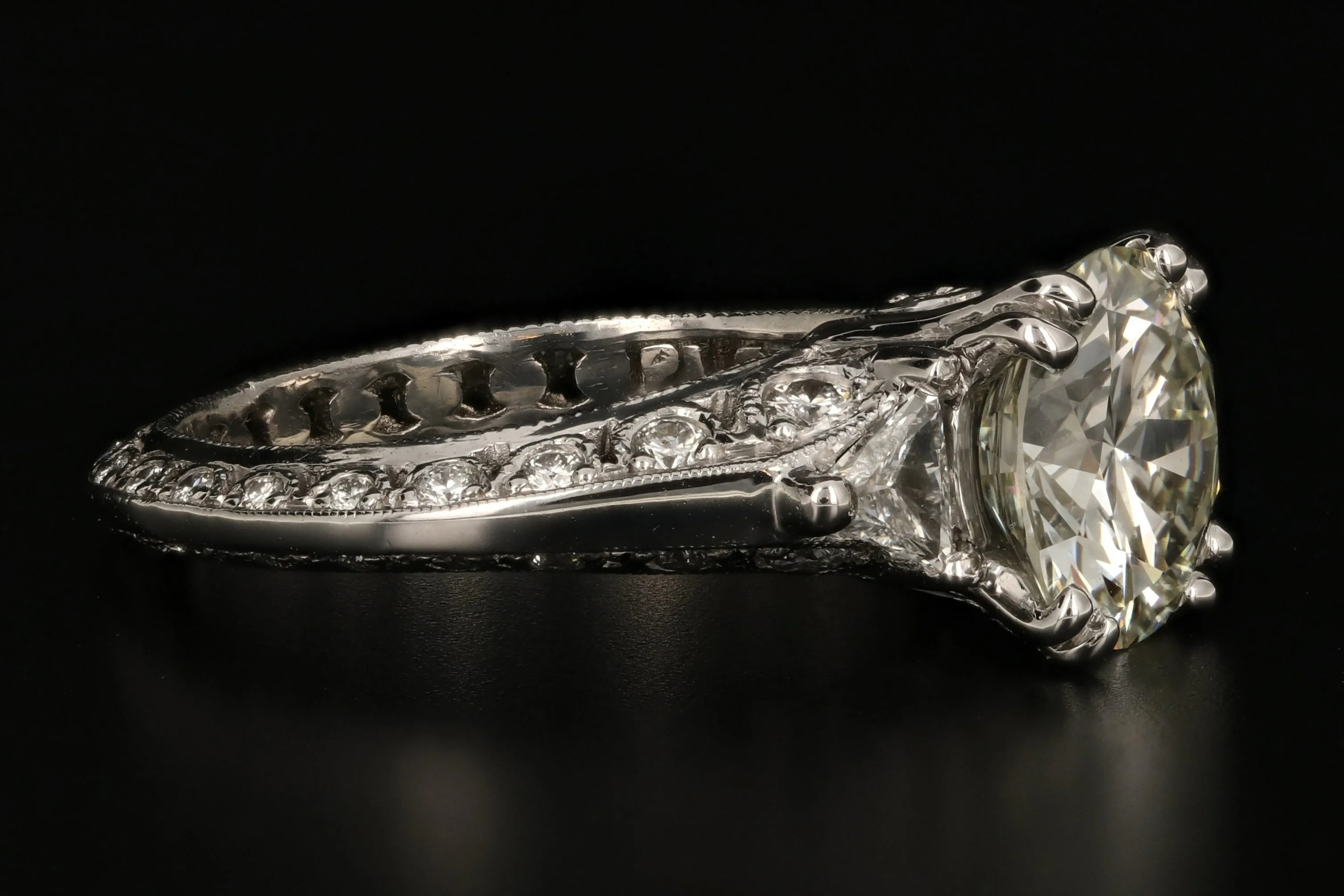 Tacori Platinum 2.3 Carat Diamond Ring GIA Certified