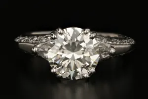 Tacori Platinum 2.3 Carat Diamond Ring GIA Certified