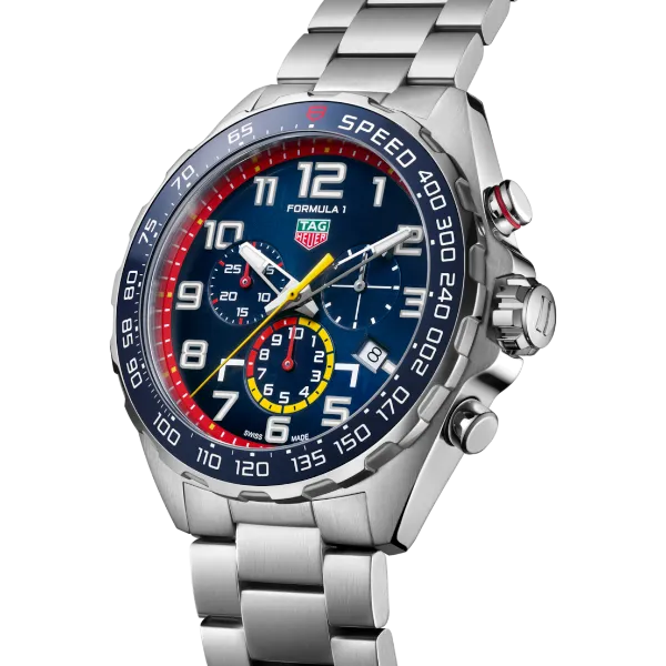 Tag Heuer Formula 1 Silver Stainless Steel Blue Dial Chronograph Quartz Watch for Gents - CAZ101AL.BA0842