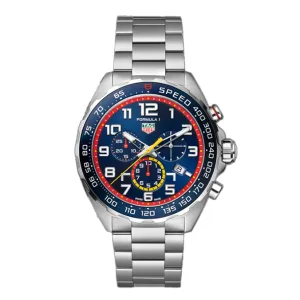 Tag Heuer Formula 1 Silver Stainless Steel Blue Dial Chronograph Quartz Watch for Gents - CAZ101AL.BA0842