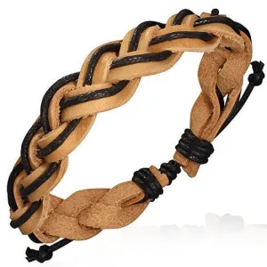 Tan Braided Wristband