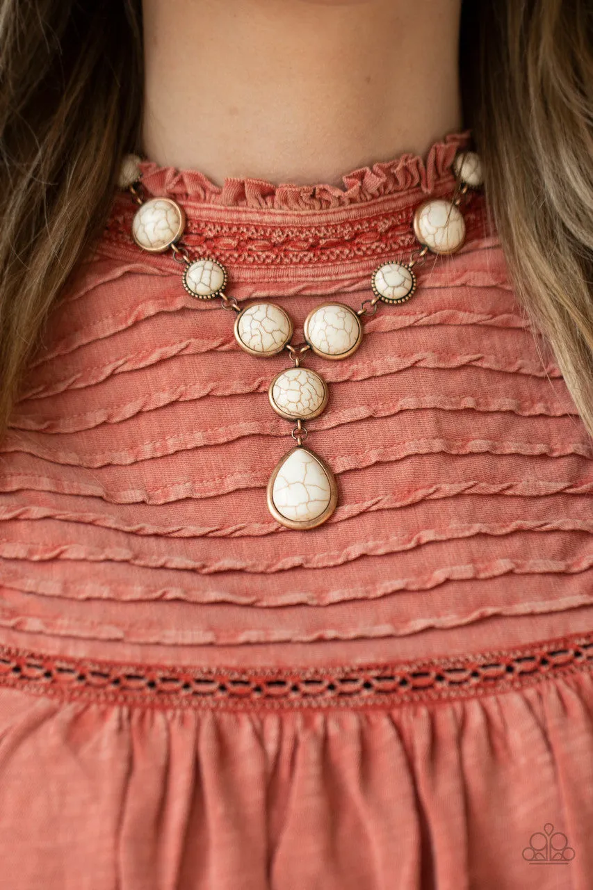 Terrestrial Trailblazer Copper Paparazzi Necklace