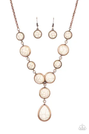 Terrestrial Trailblazer Copper Paparazzi Necklace