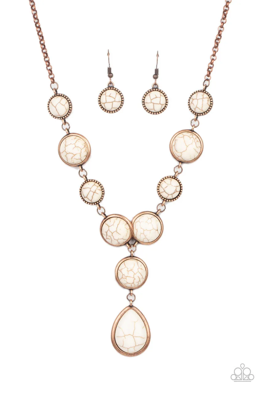 Terrestrial Trailblazer Copper Paparazzi Necklace
