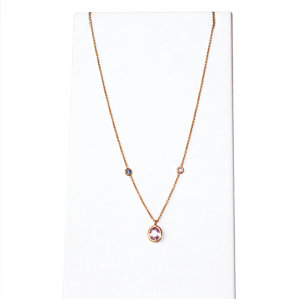 Terzihan Gold Necklace With Precious Stones
