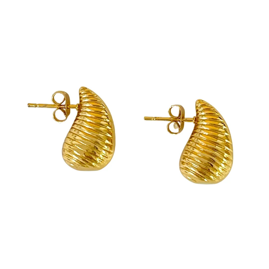 Textured Small Vene Earrings