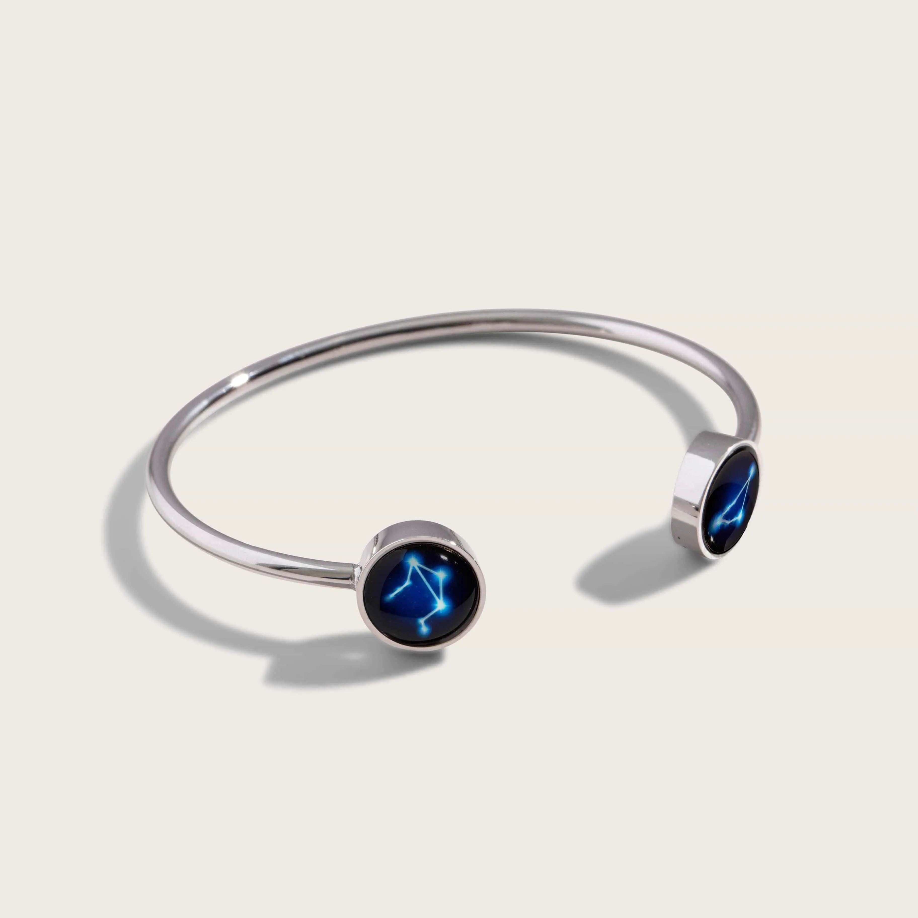 The Astral Dyad Cuff in Stainless Steel