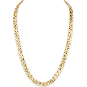 The Men's Corner Cuban Link (11.75mm) 22" Chain Bracelet in 14k Gold Toned Ion-Plated over Stainless Steel