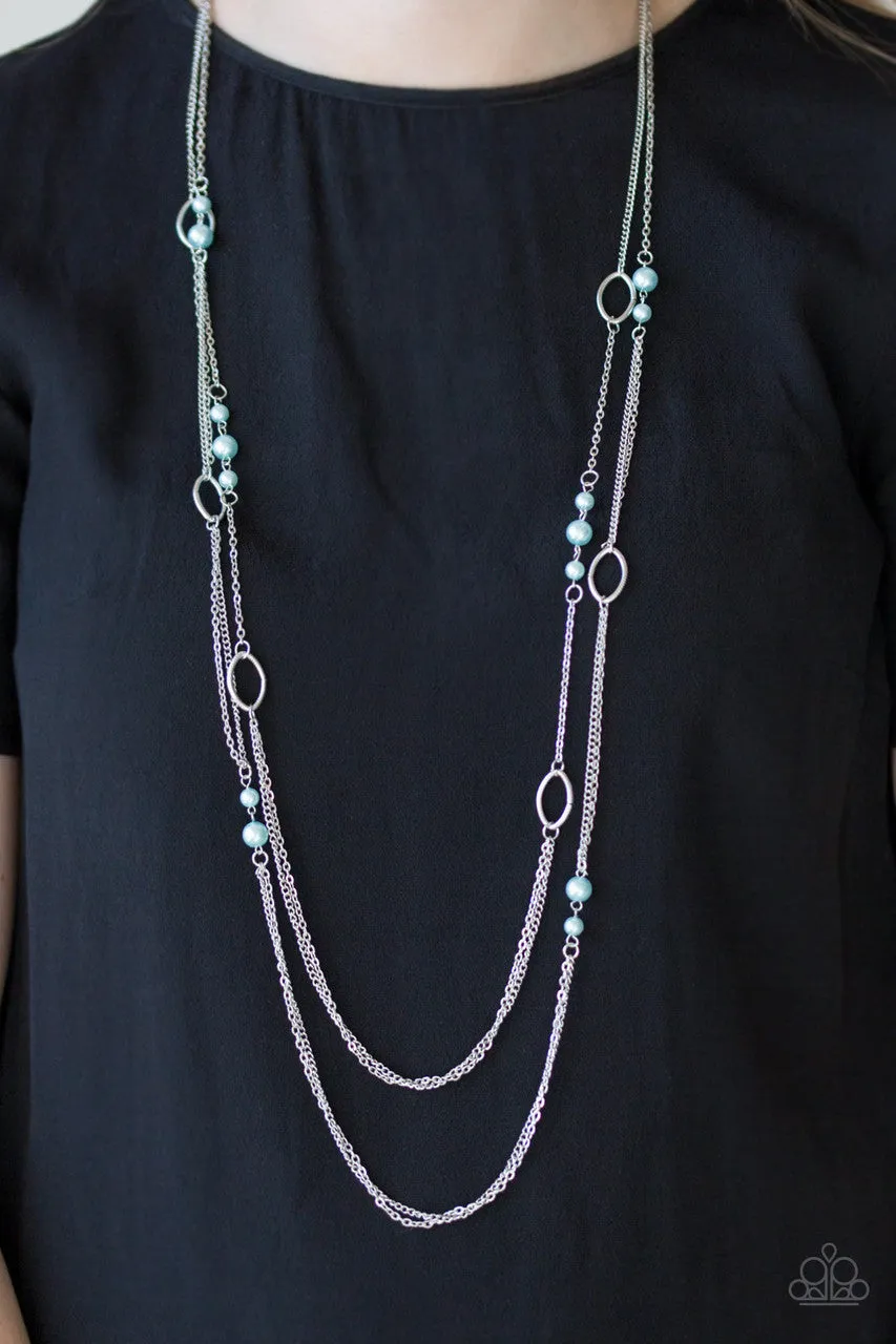 The New Girl in Town Blue Paparazzi Necklace