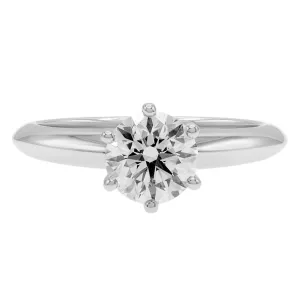 Tiffany & Co. Platinum 1.02 Carat Diamond Engagement Ring