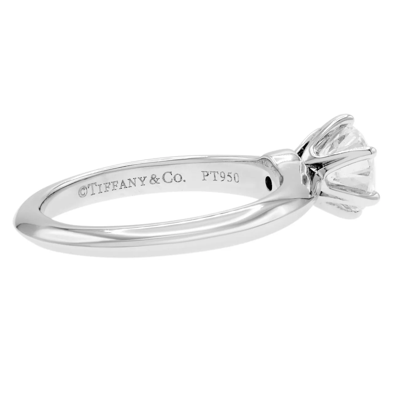 Tiffany & Co. Platinum 1.02 Carat Diamond Engagement Ring