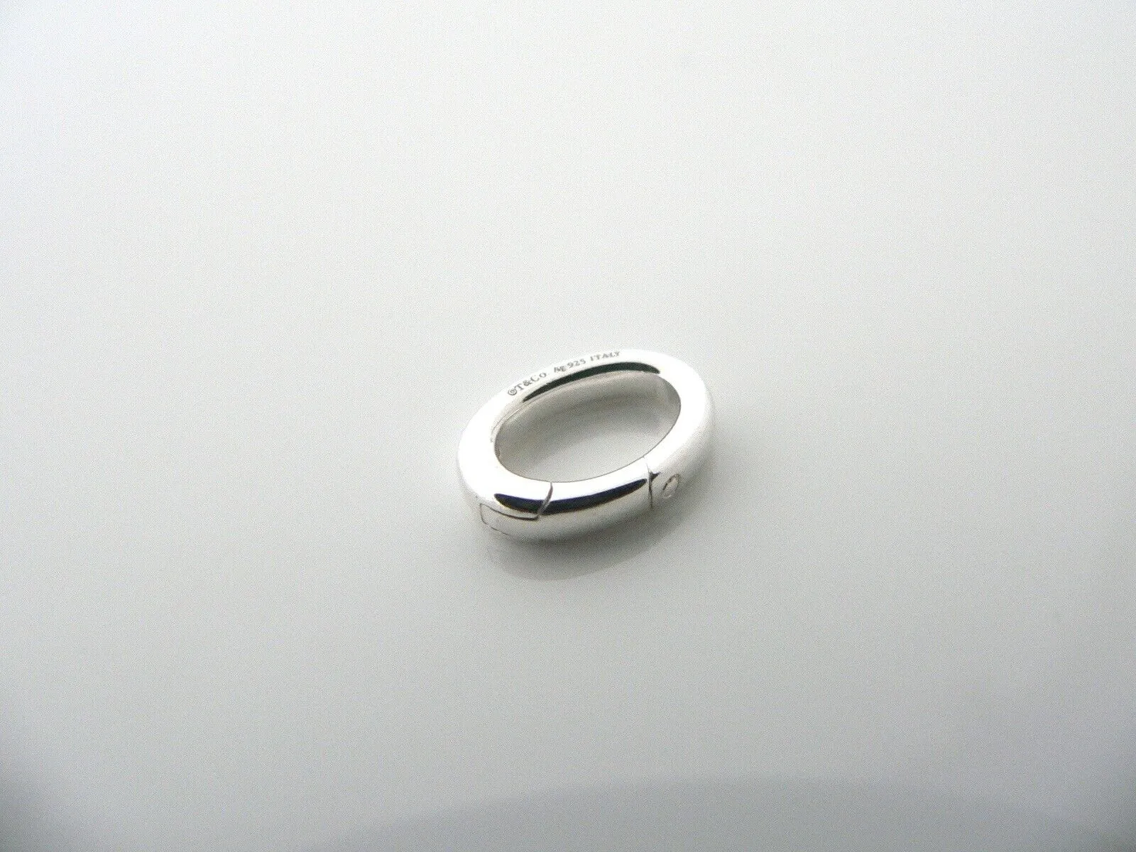 Tiffany & Co Sterling Silver Bracelet Necklace Link Oval Clasp 1 Inch Extender